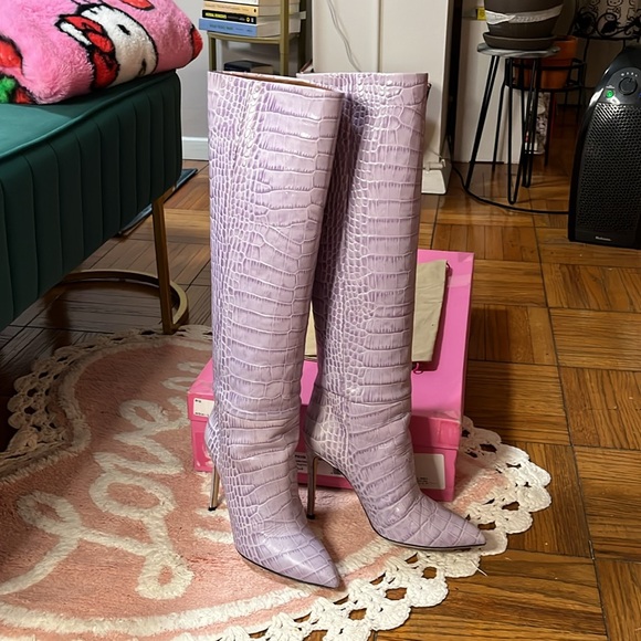Paris Texas Lilla embossed croco stiletto boot 37 - Picture 3 of 11